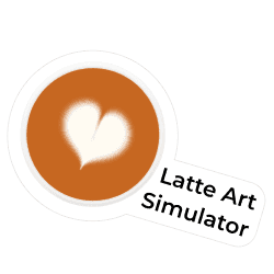 Latte Art Simulator sticker